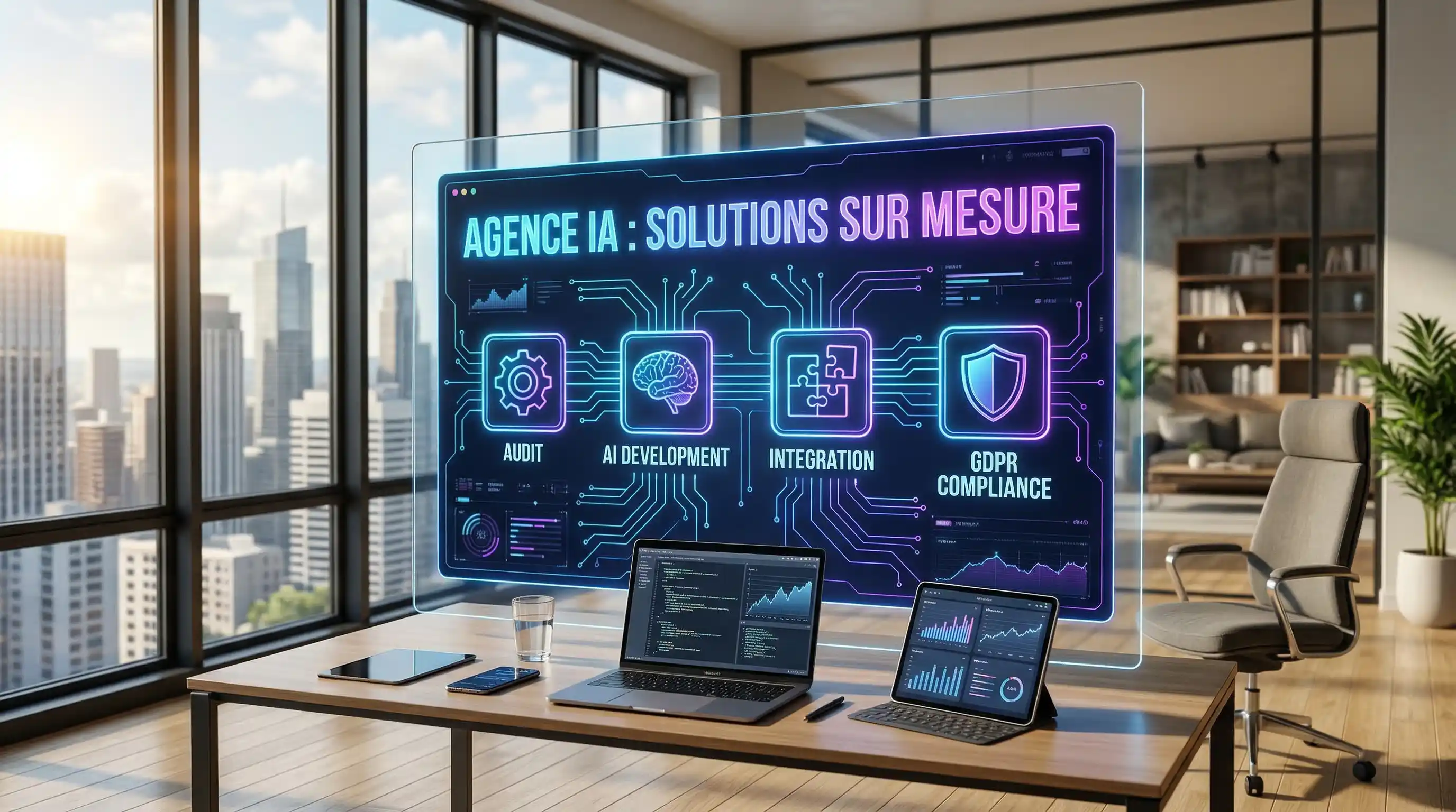 Agence IA développant des solutions sur mesure pour entreprises