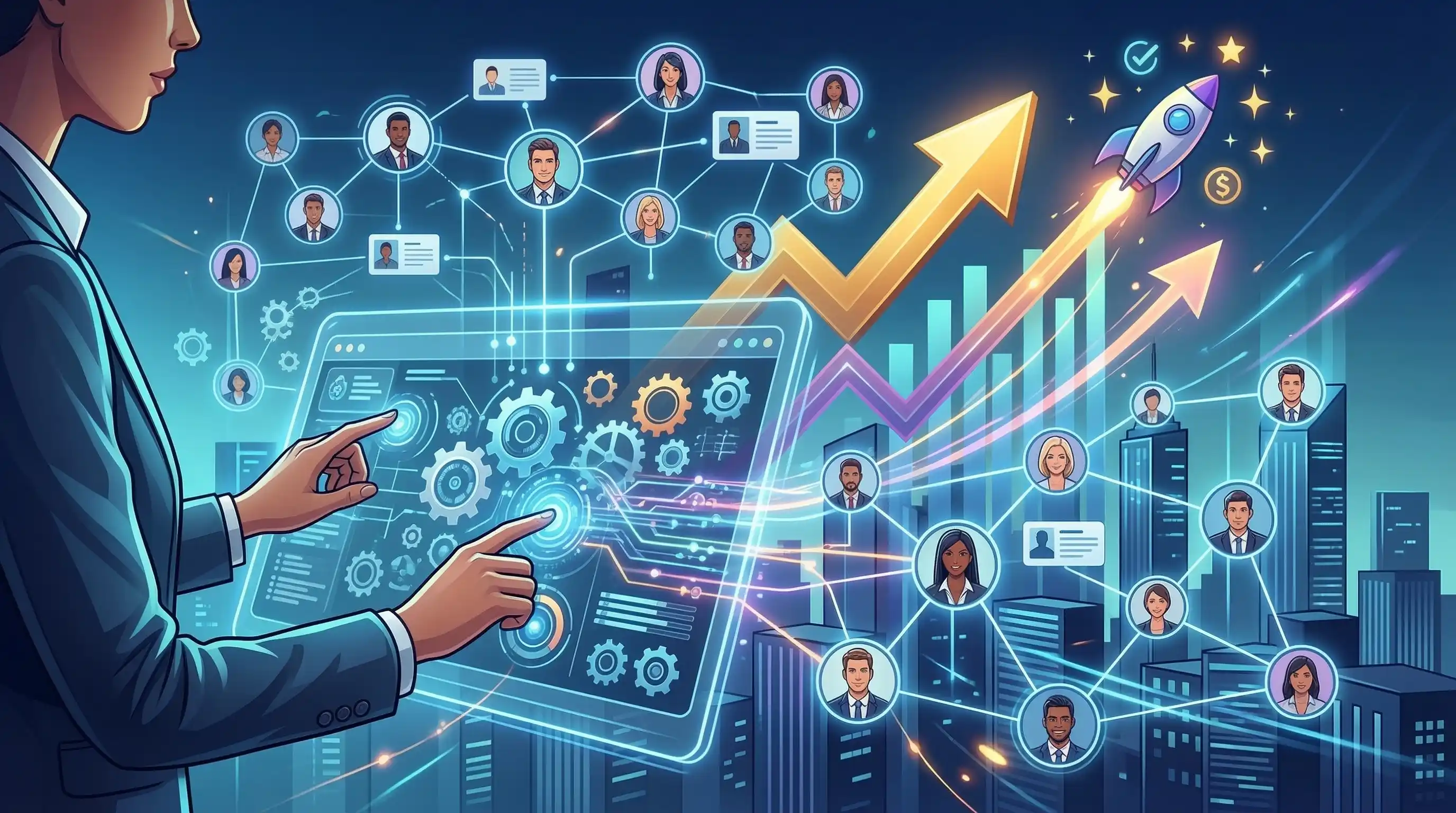 Automatisation de la prospection LinkedIn avec des agents IA pour générer des leads B2B