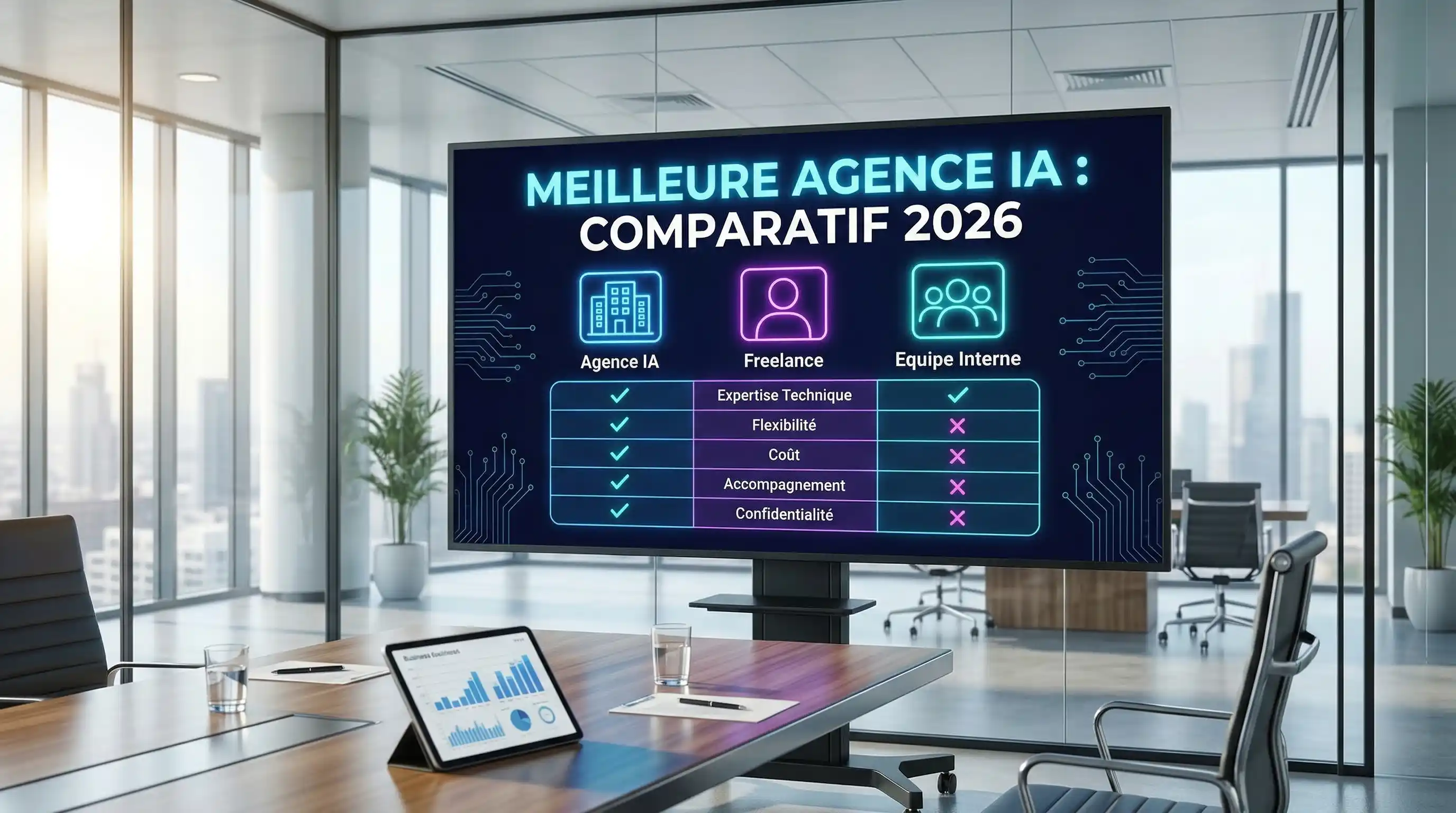 Comparatif des meilleures agences IA en 2026 avec critères de sélection