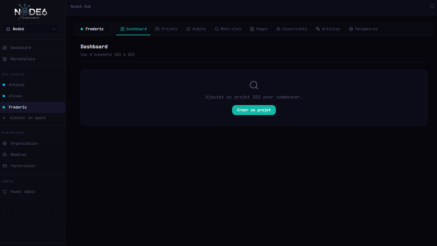 Frédéric Dashboard - SEO & GEO overview